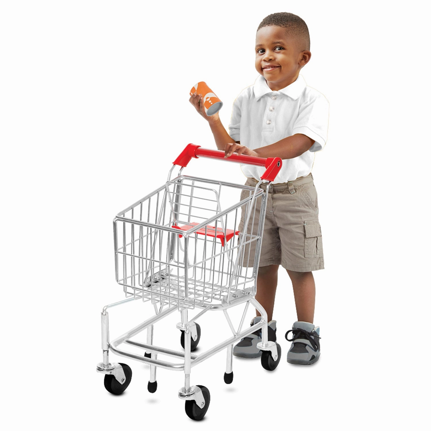 Melissa & Doug Deluxe Metal Shopping Cart Toy