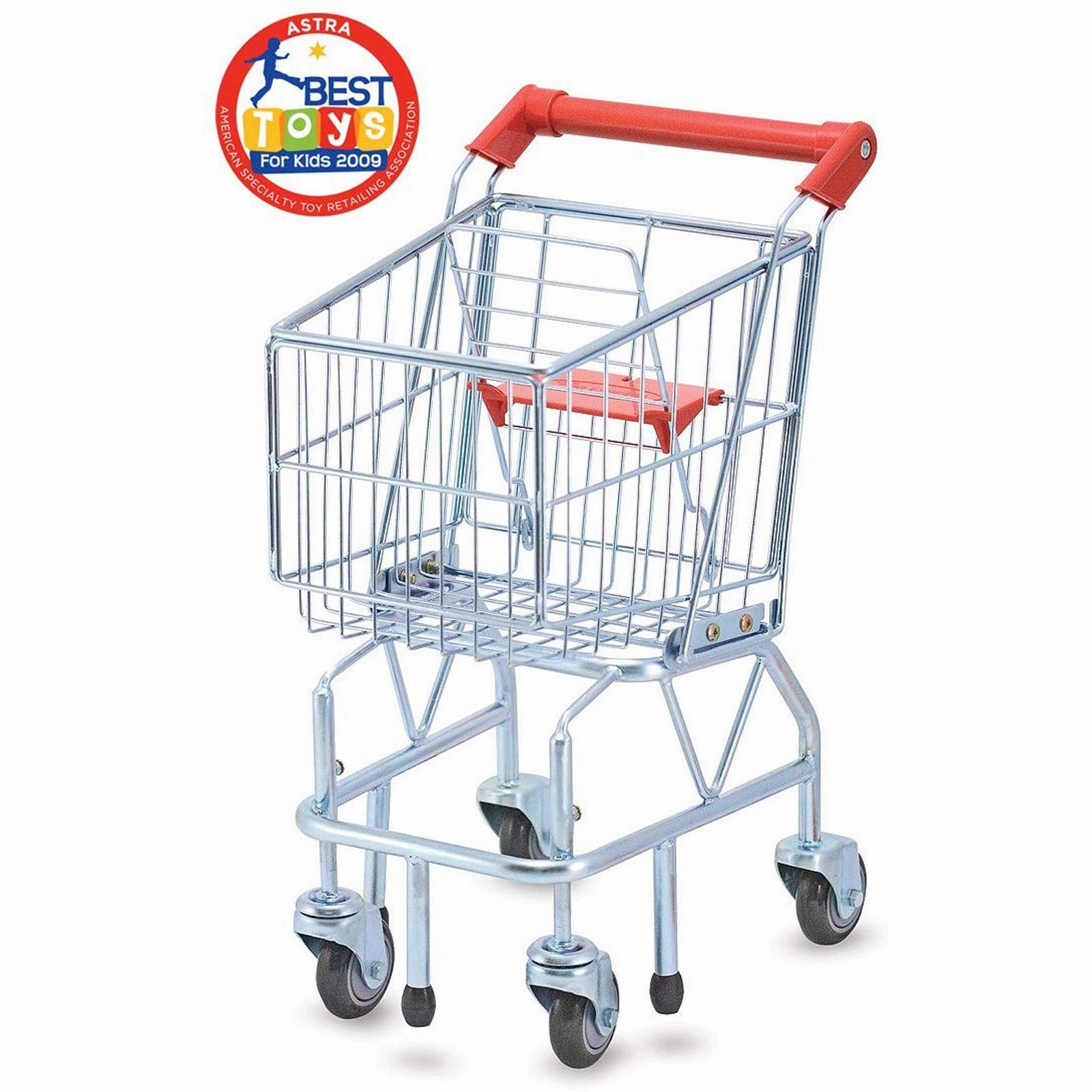 Melissa & Doug Deluxe Metal Shopping Cart Toy