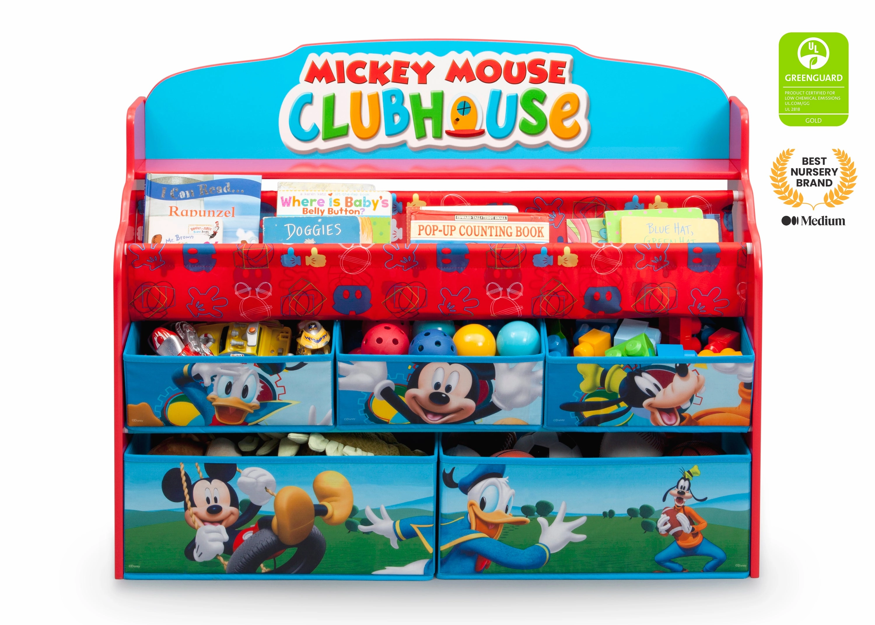 Mickey Mouse Deluxe Book & Toy Organizer