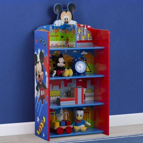 Mickey Mouse Wooden Playhouse 4-Shelf Bookcase