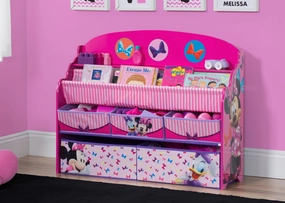 Minnie Mouse Deluxe Book & Toy Organizer