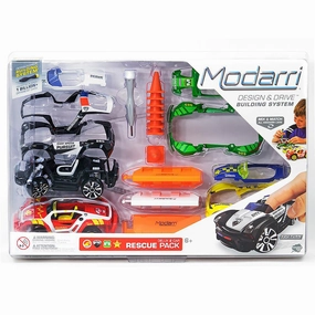 Modarri Deluxe 2 Car Rescue Pack - Creative DIY Toy Car Building Kit for Kids 6 