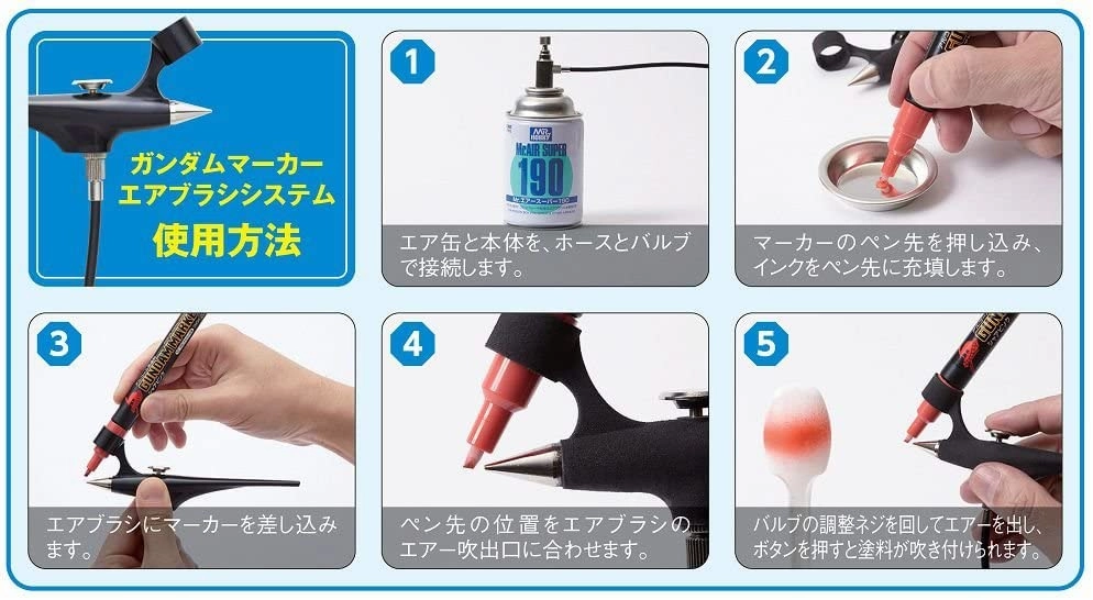 Mr. Hobby GMA01 Airbrush System For Gundam Marker