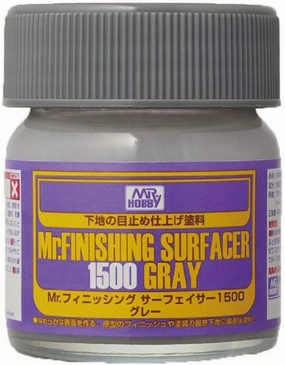Mr. Hobby Mr. Finishing Surfacer 1500 Gray Bottle 40ml SF289 SF-289 Model Kit