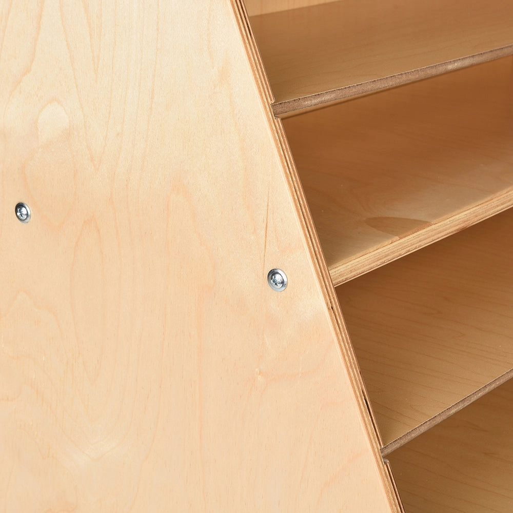 Multi-Level Puzzle Storage Station | Extra Wide Wooden Organizer for Puzzles