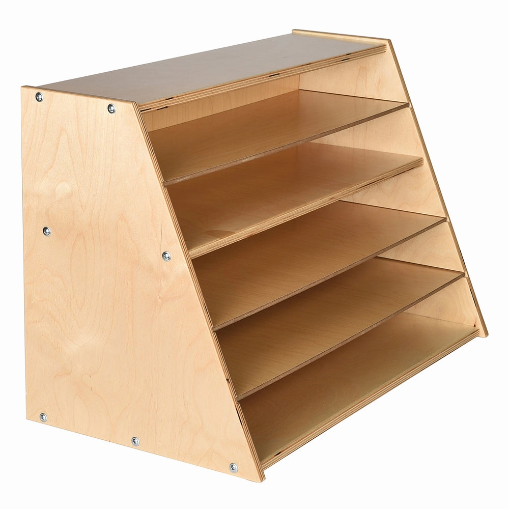 Multi-Level Puzzle Storage Station | Extra Wide Wooden Organizer for Puzzles