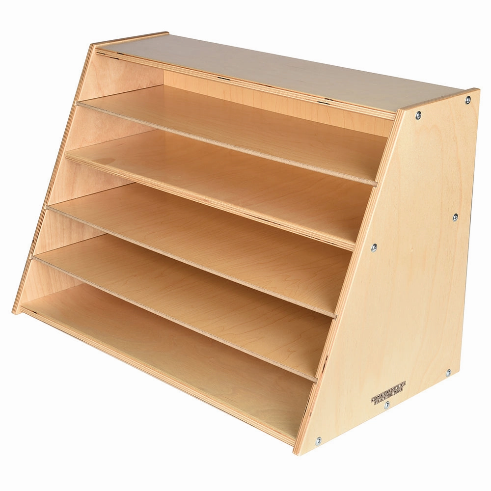 Multi-Level Puzzle Storage Station | Extra Wide Wooden Organizer for Puzzles