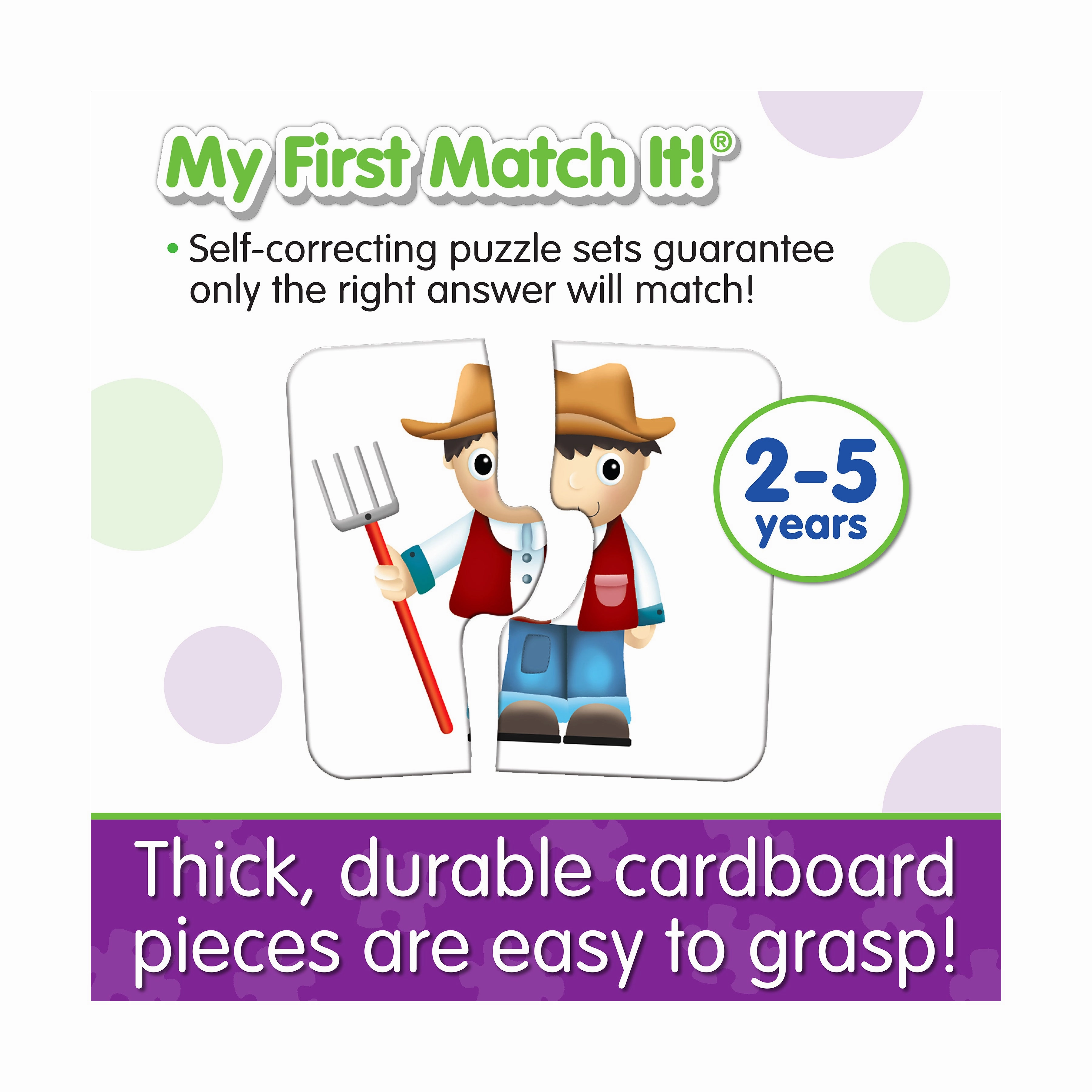 My First Match It! - On the Farm - Educational Puzzle Set