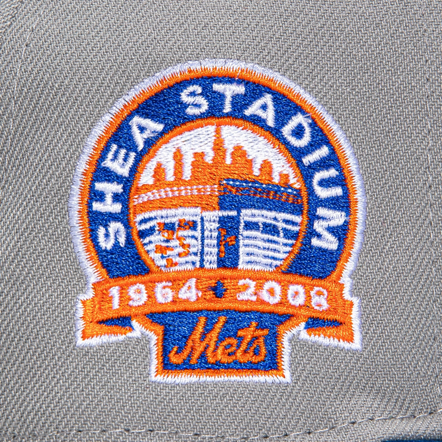 New Era 59Fifty New York Mets Shea Stadium Patch Word Hat - Grey. Royal