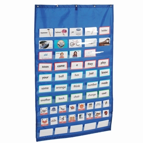 Nylon Pocket Wall Chart | 10 Rows with Clear Plastic Pockets
