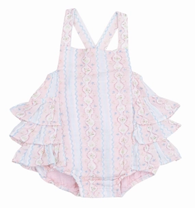 Ogee Floral Ruffle Sunsuit