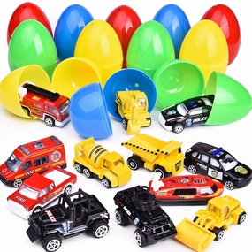 One Dozen Die Cast Car Eggs