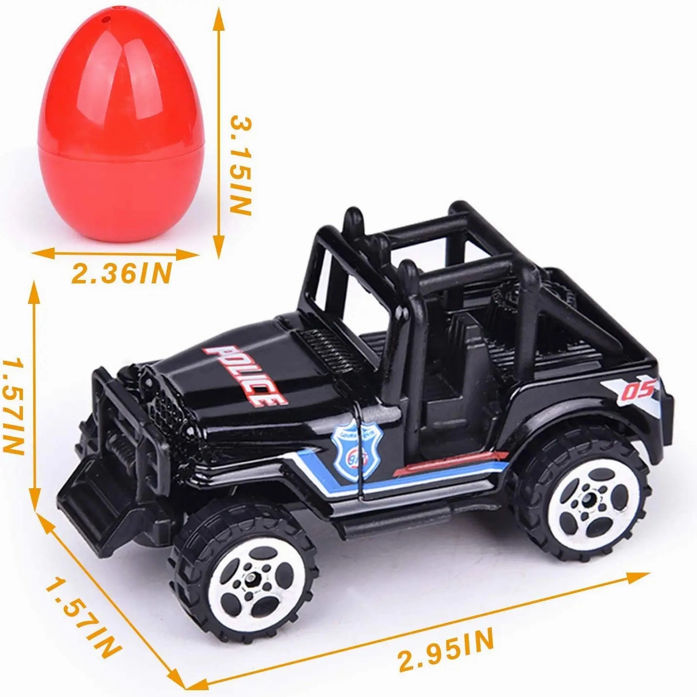 One Dozen Die Cast Car Eggs