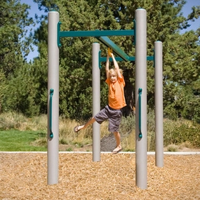 Overhead Track Ride Playground Challenge | Upper Body Strength & Coordination