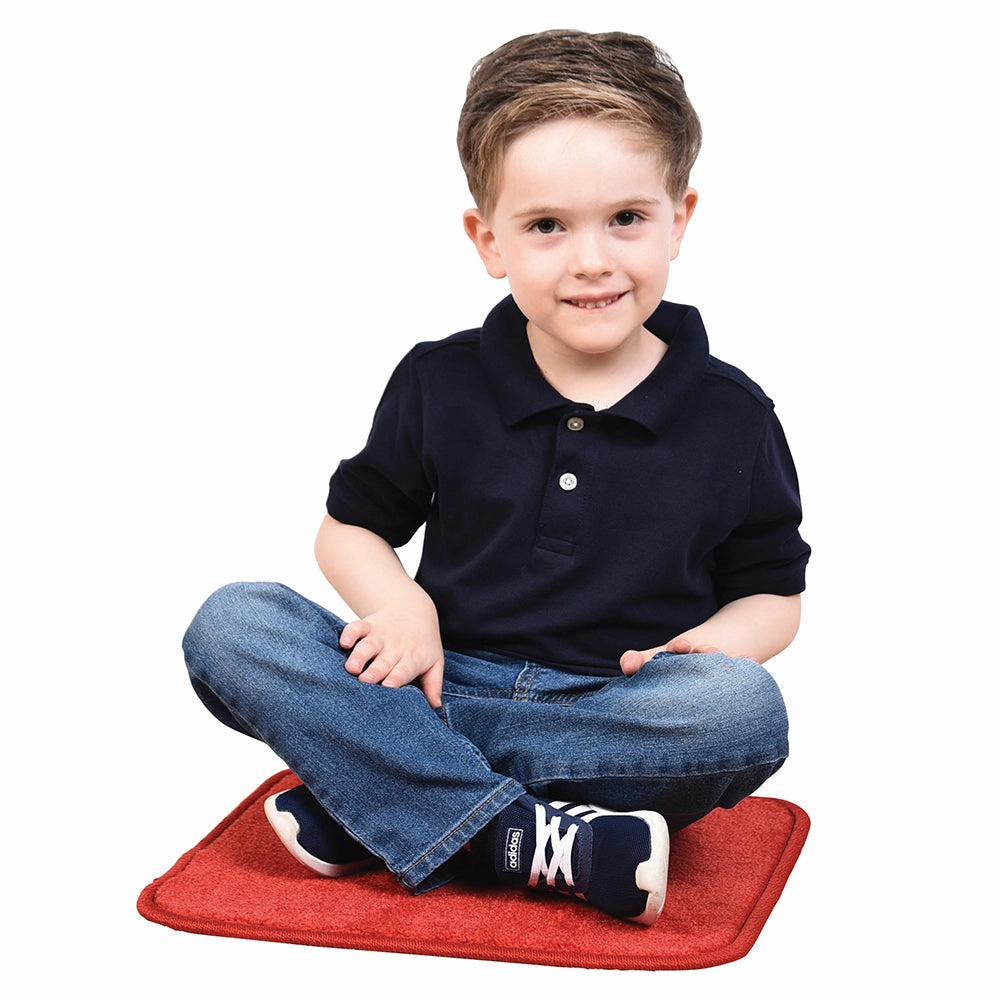 Oversized Classroom Carpet Squares | Jumbo 24-Piece Set with Stow-N-Go Tote