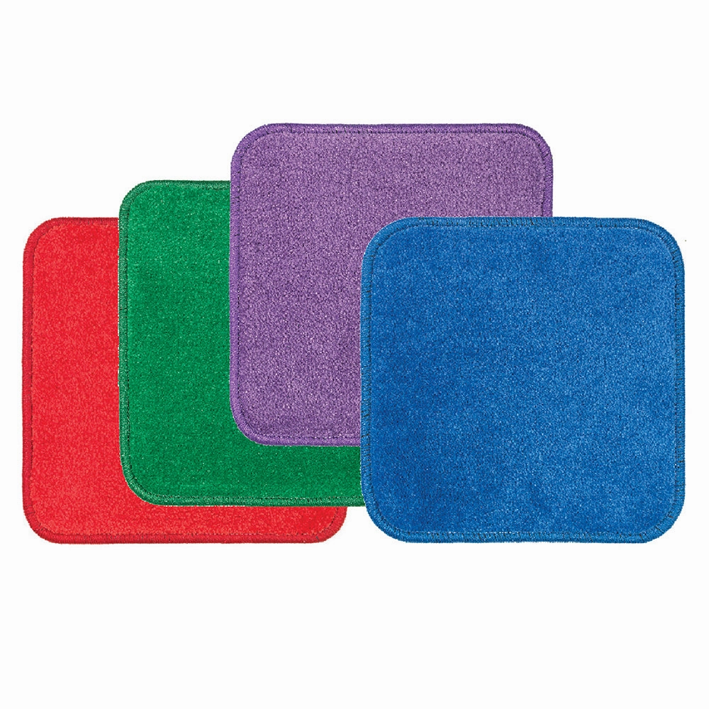 Oversized Classroom Carpet Squares | Jumbo 24-Piece Set with Stow-N-Go Tote