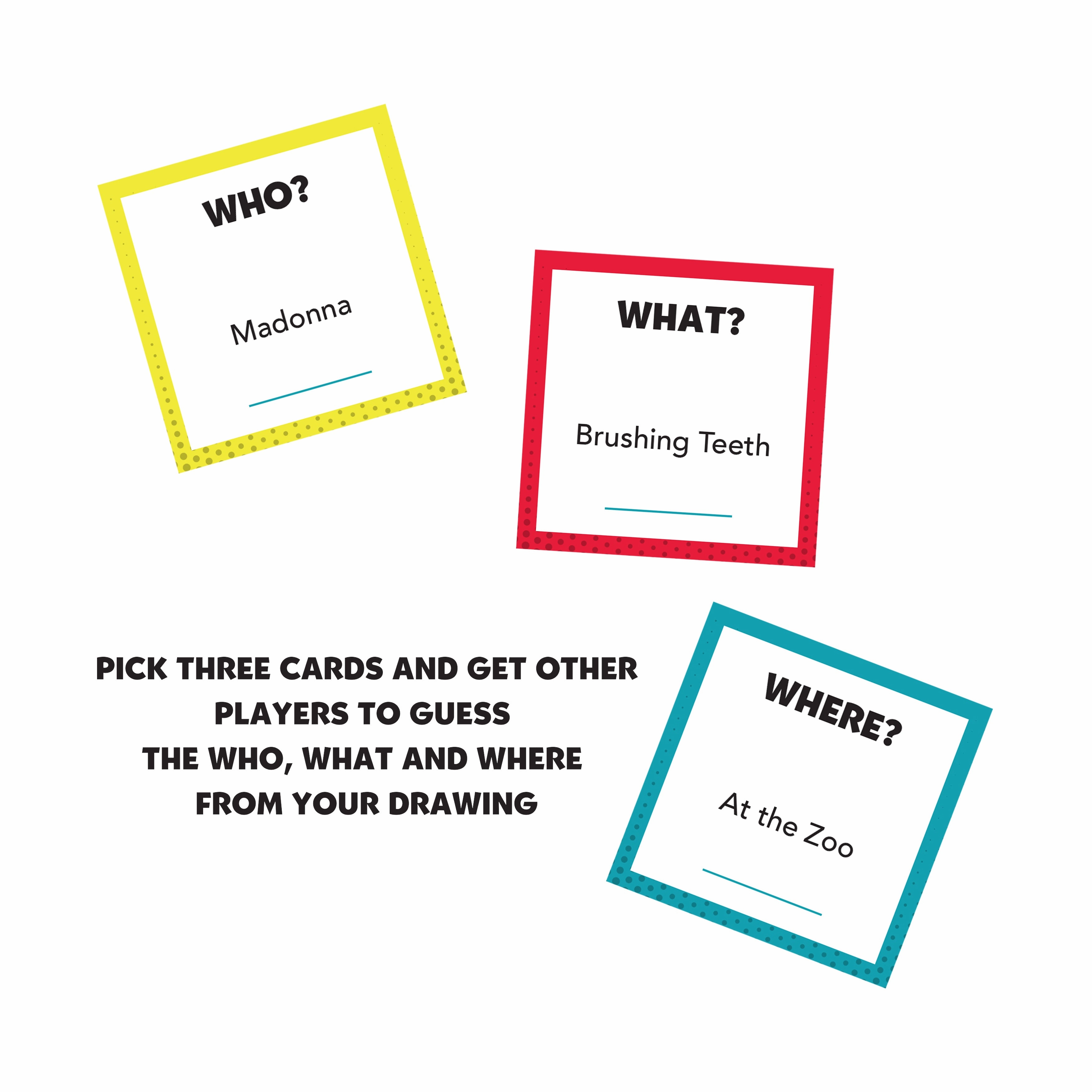 Party Game Night Draw n' Guess Imaginative Scene Creation Game