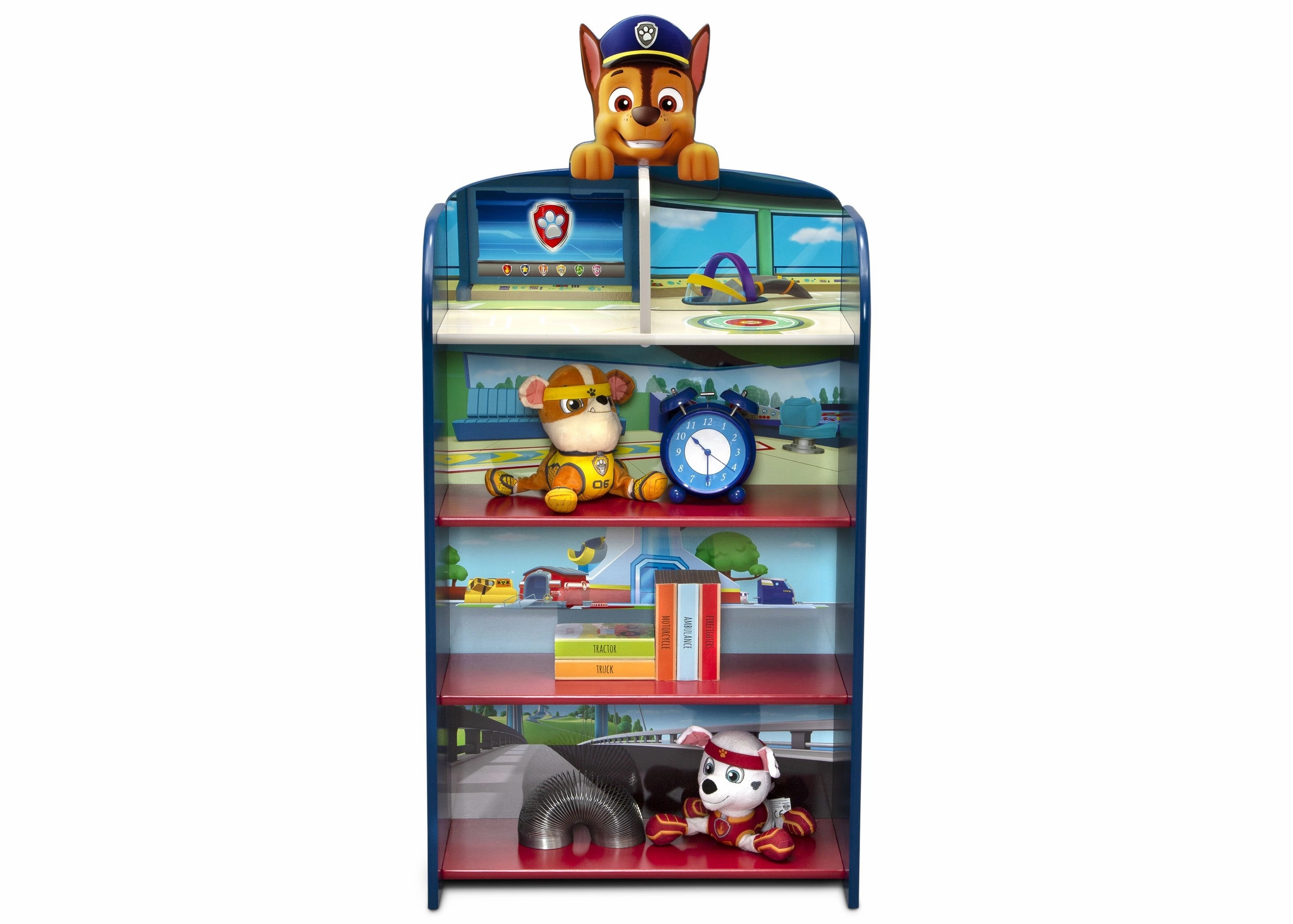 PAW Patrol Wooden Playhouse 4-Shelf Bookcase