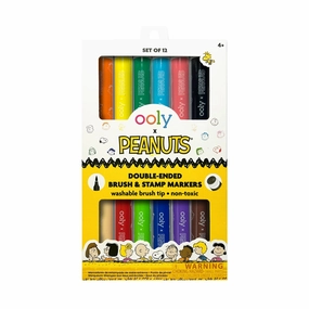 Peanuts Double-Ended Brush & Stamp Markers