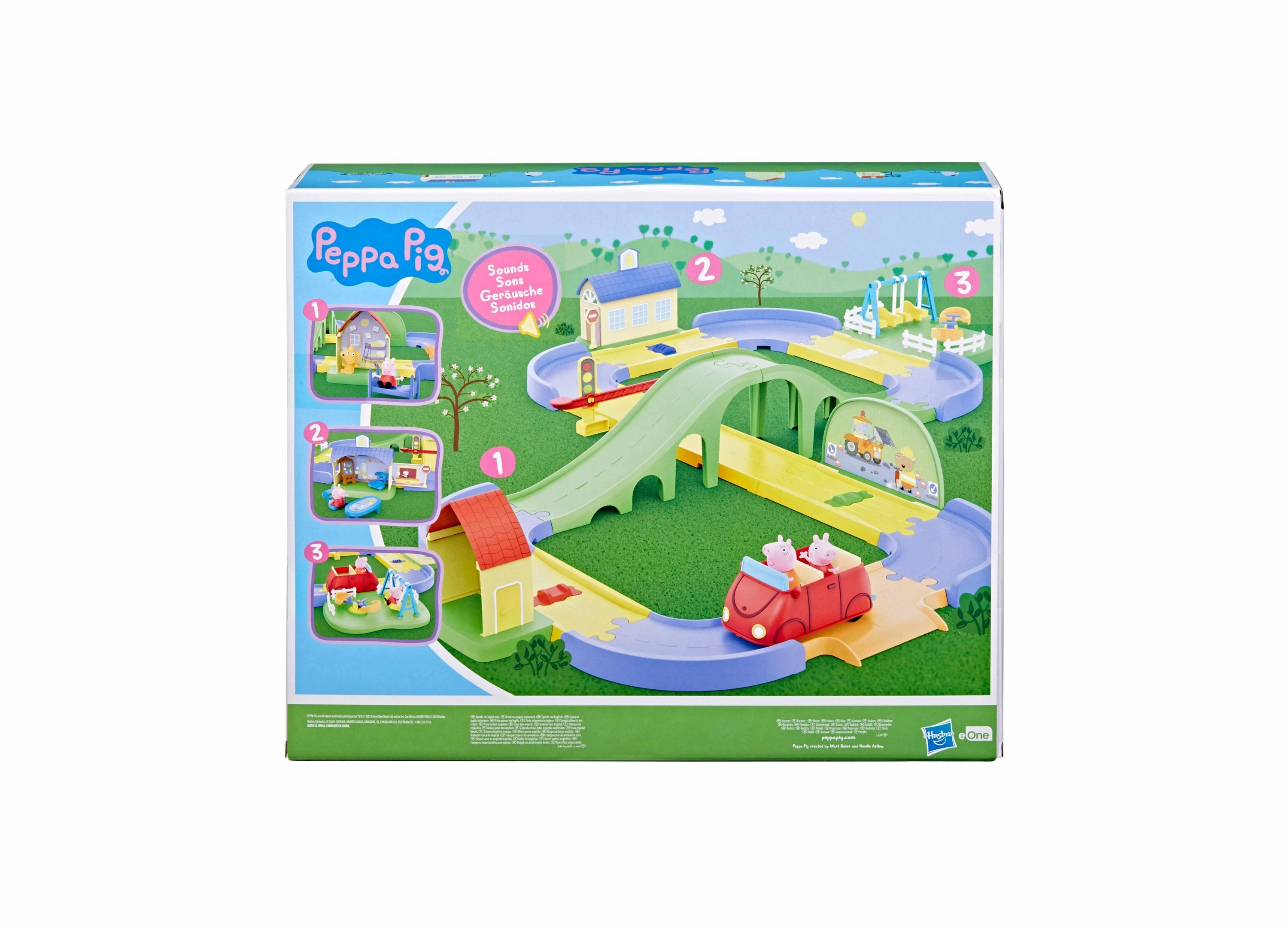 Peppa Pig Interactive Town Set with Adjustable Track and Sound Effects