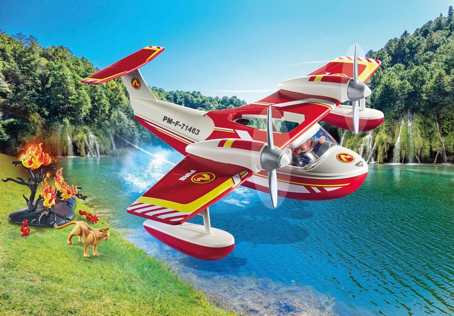 Playmobil 71463 - Firefighting Seaplane