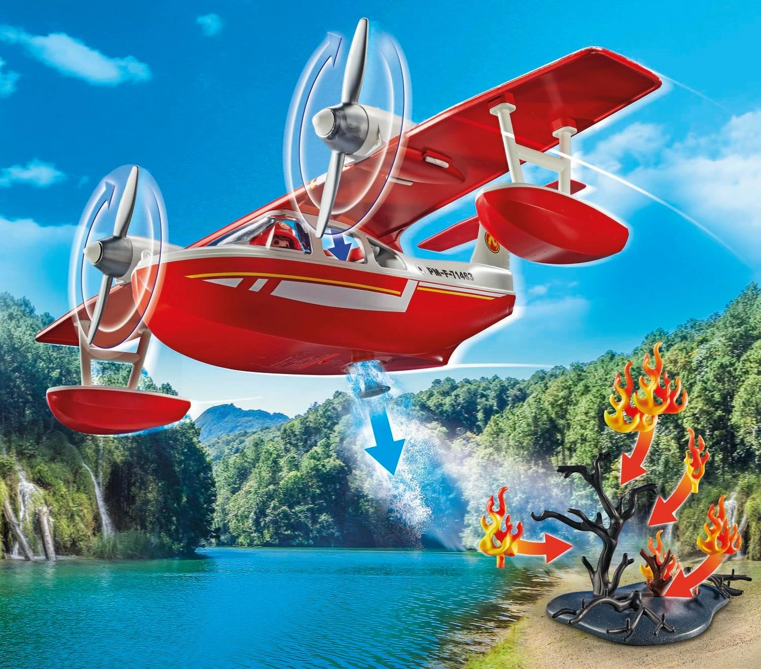 Playmobil 71463 - Firefighting Seaplane