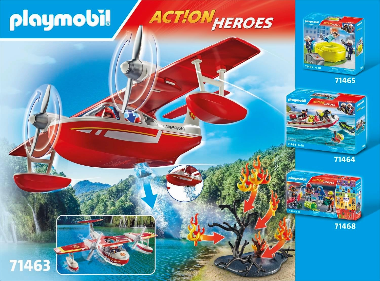 Playmobil 71463 - Firefighting Seaplane