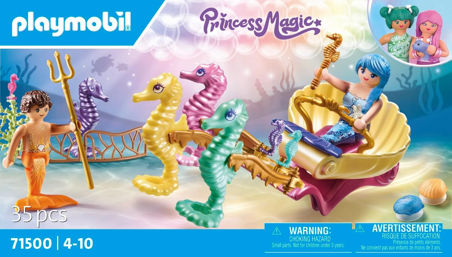 Playmobil 71500 - Princess Magic Mermaid Seahorse Carriage