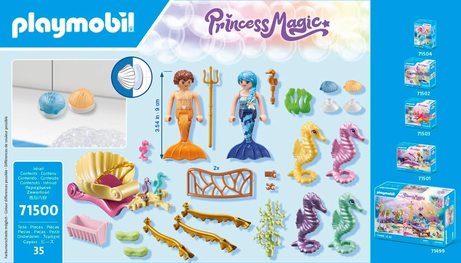 Playmobil 71500 - Princess Magic Mermaid Seahorse Carriage