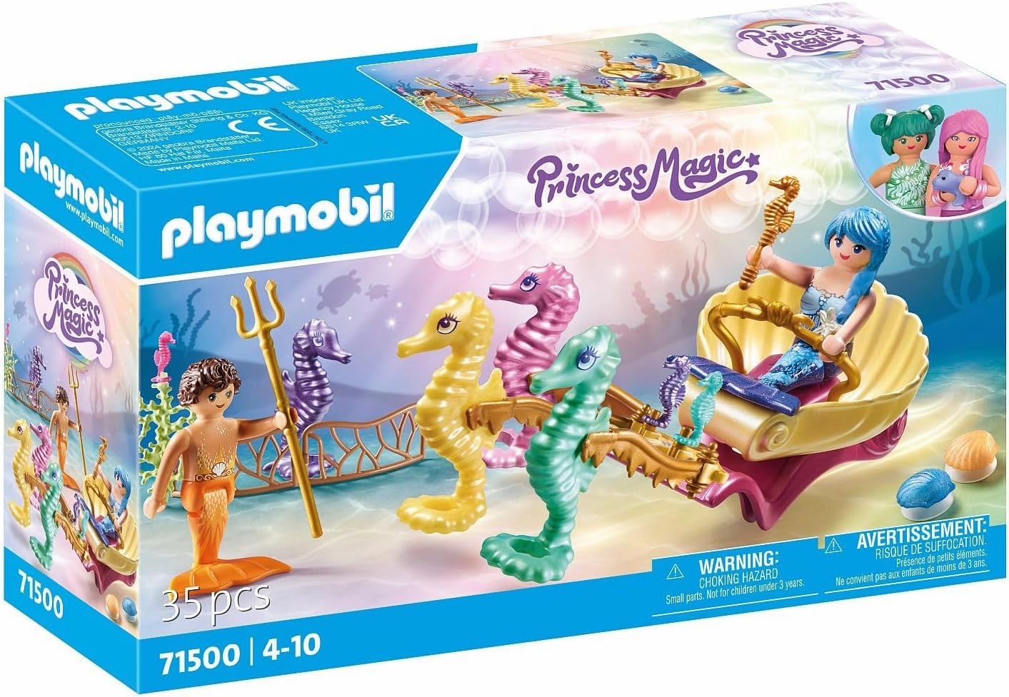 Playmobil 71500 - Princess Magic Mermaid Seahorse Carriage