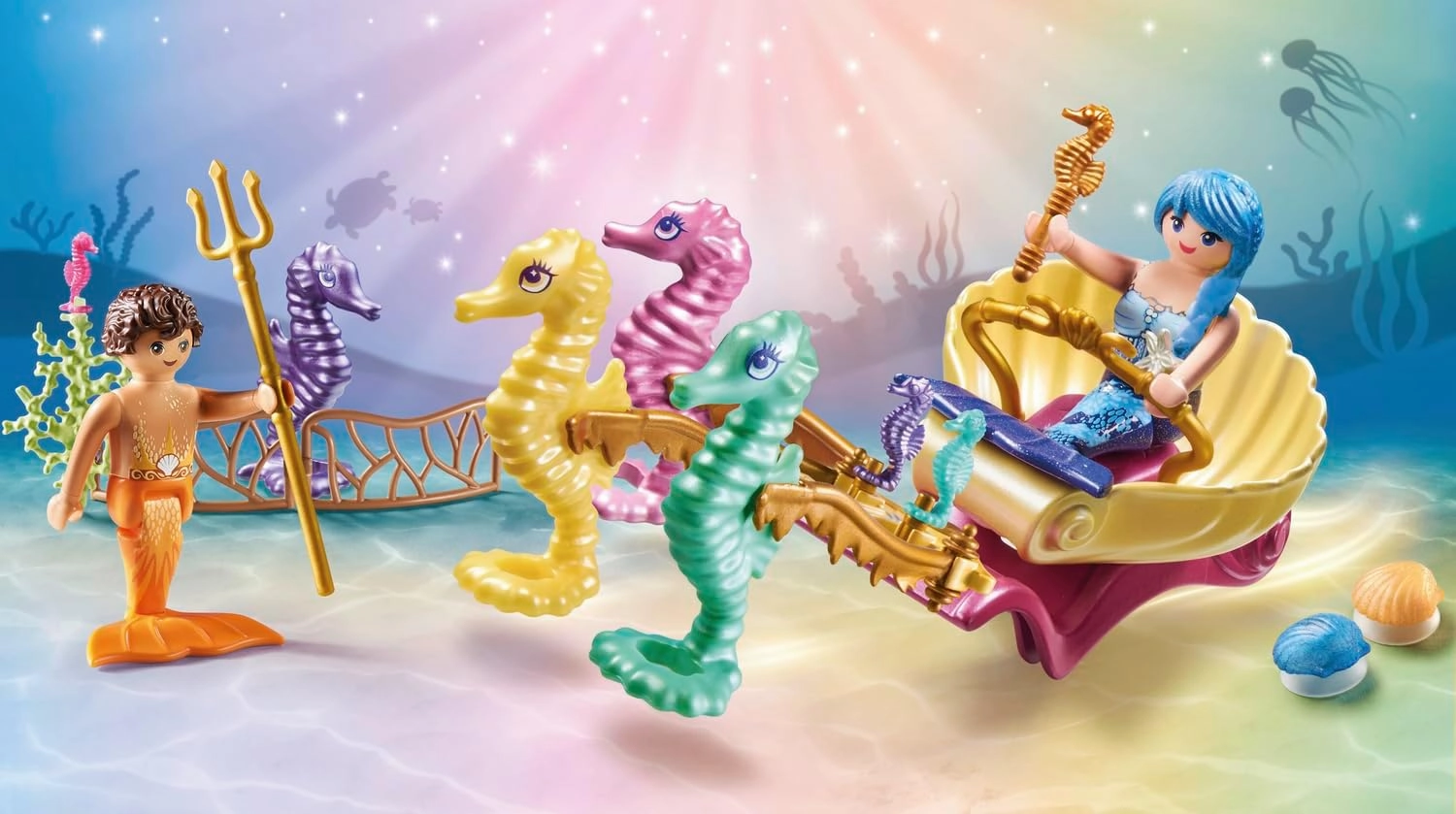 Playmobil 71500 - Princess Magic Mermaid Seahorse Carriage