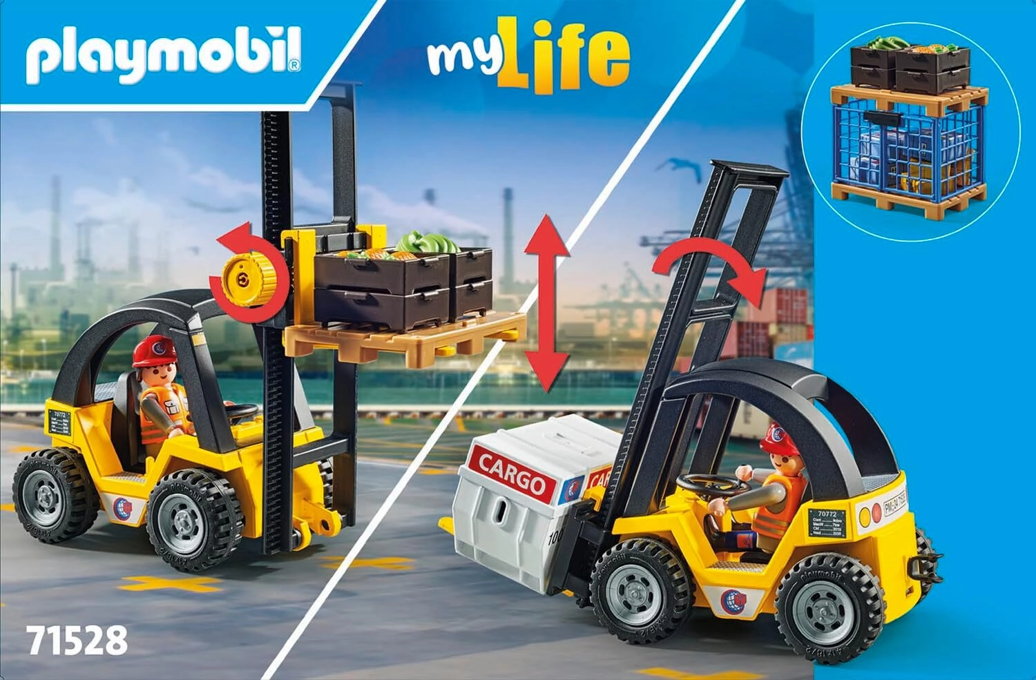 Playmobil 71528 - Forklift Truck with Cargo