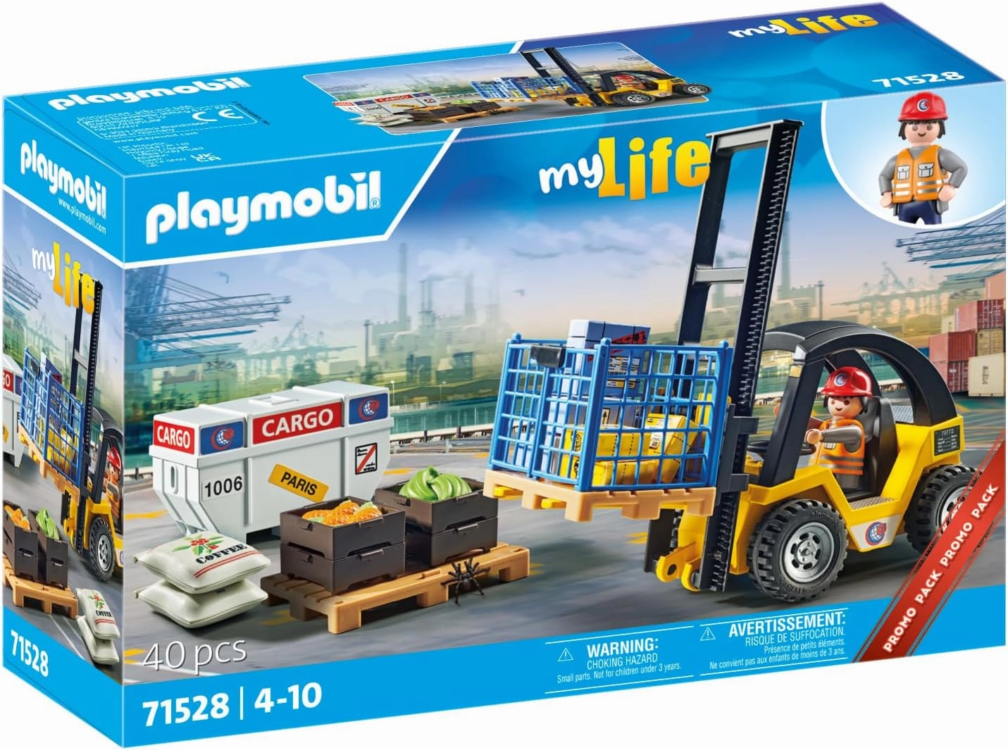 Playmobil 71528 - Forklift Truck with Cargo