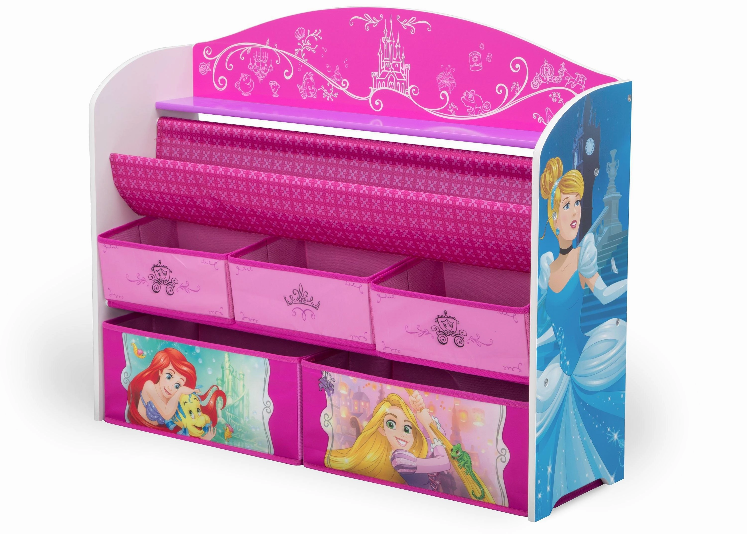 Princess Deluxe Book & Toy Organizer
