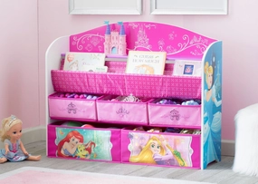 Princess Deluxe Book & Toy Organizer