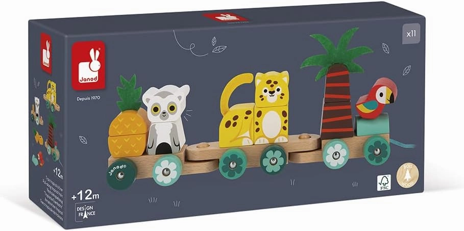 Pull-Along Tropical Train
