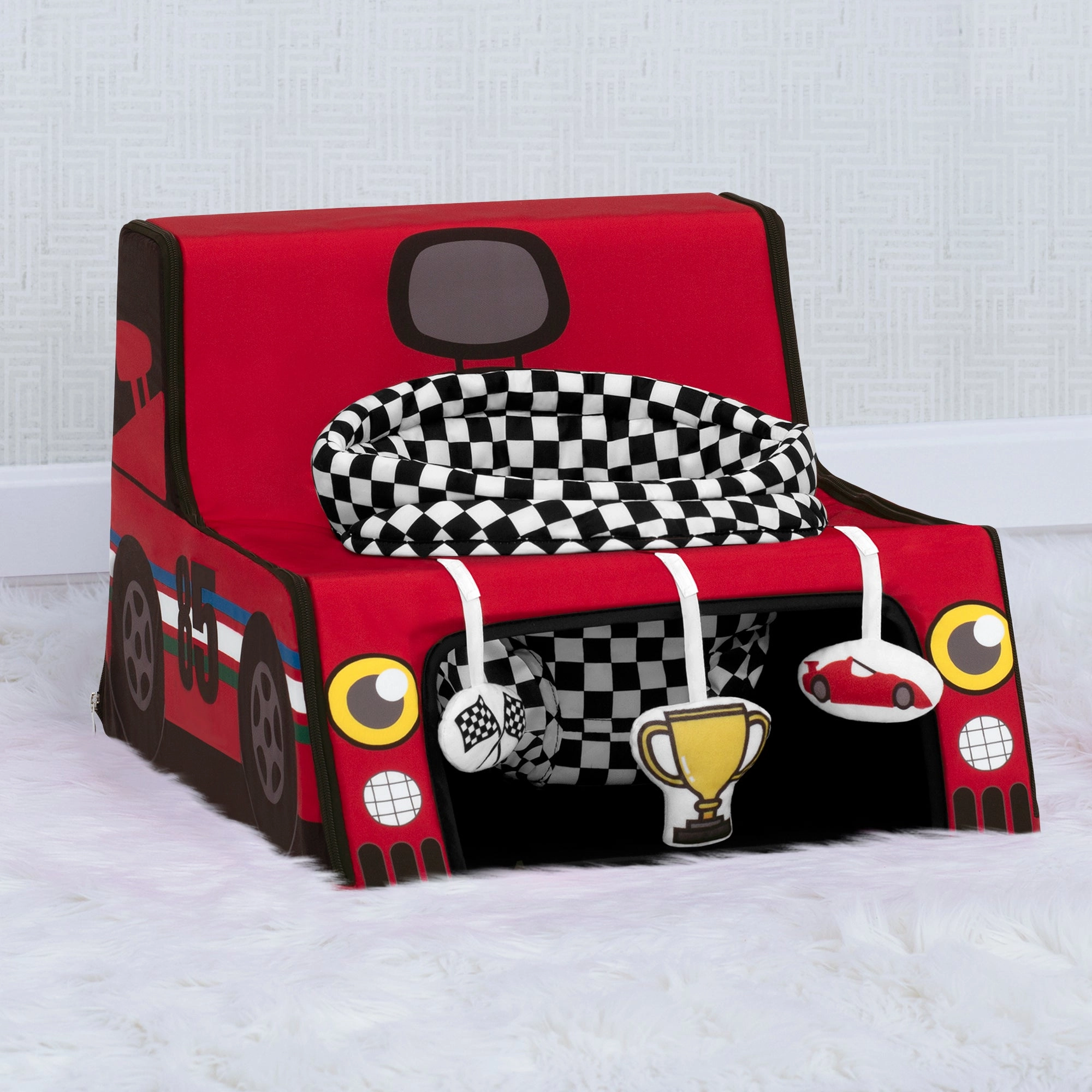Racecar Sit N Play Portable Activity Seat for Babies