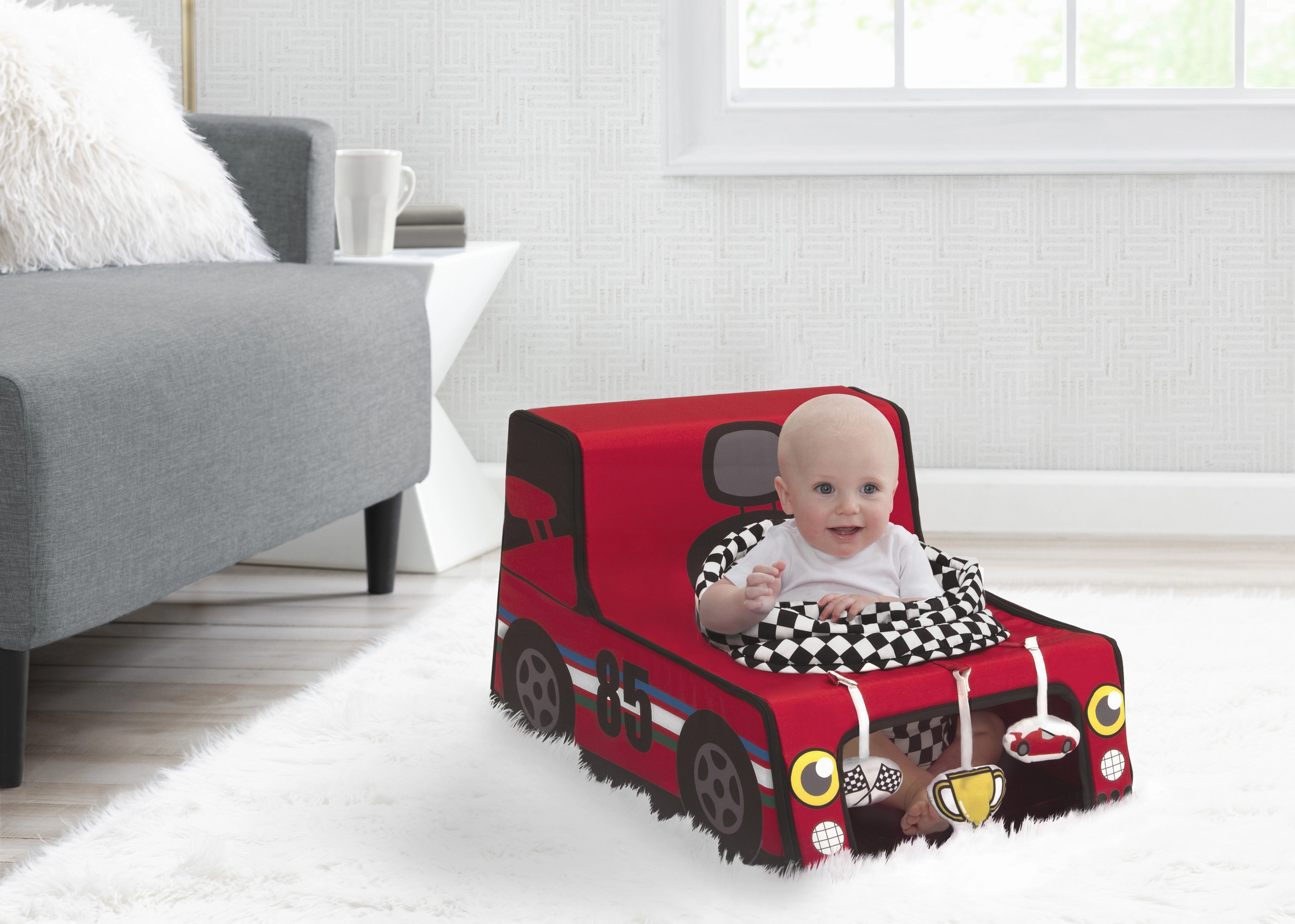 Racecar Sit N Play Portable Activity Seat for Babies