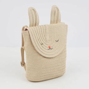 Raffia Bunny Backpack
