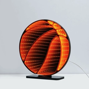 Red Basketball Infinity Mirror