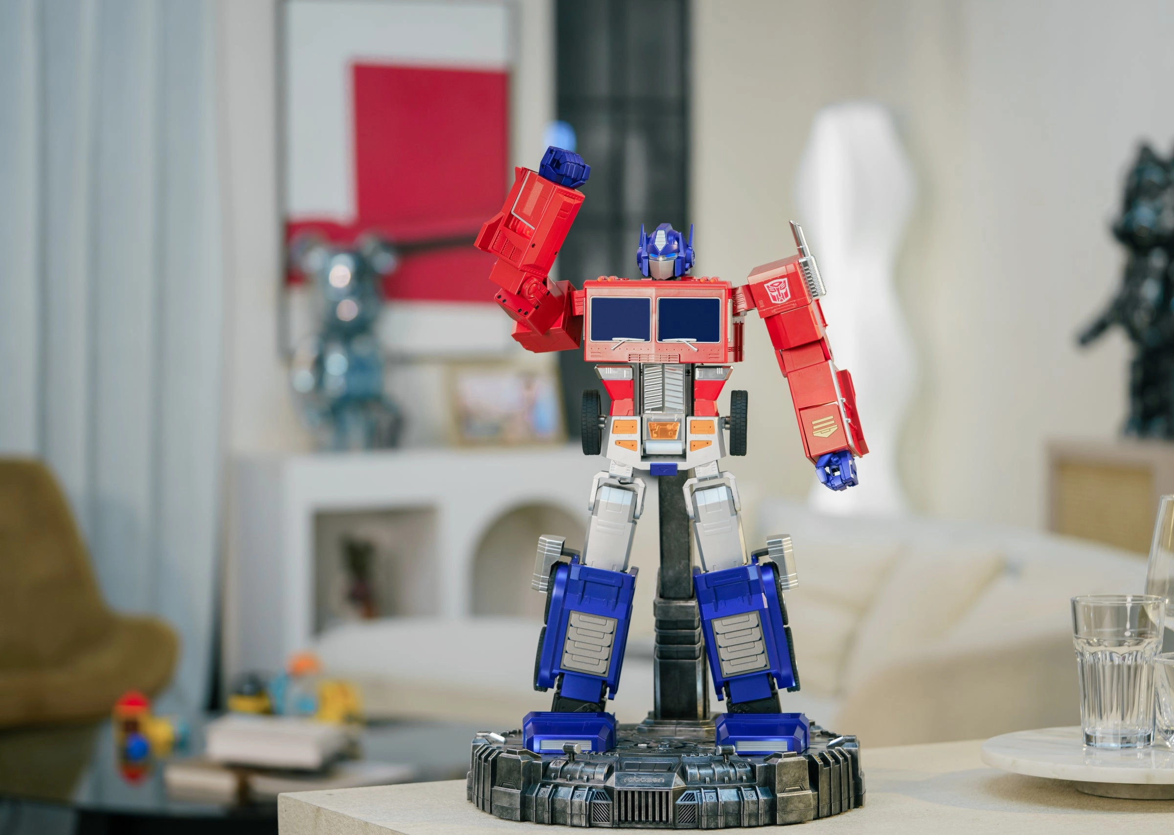 Robosen Transformers AI Base Charging Stand for Flagship / Elite Optimus Prime