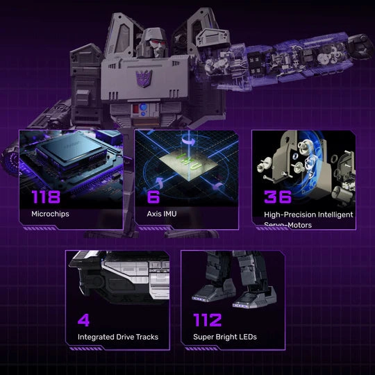 Robosen Transformers Megatron Flagship Limited Edition Auto-Converting Robot Figure