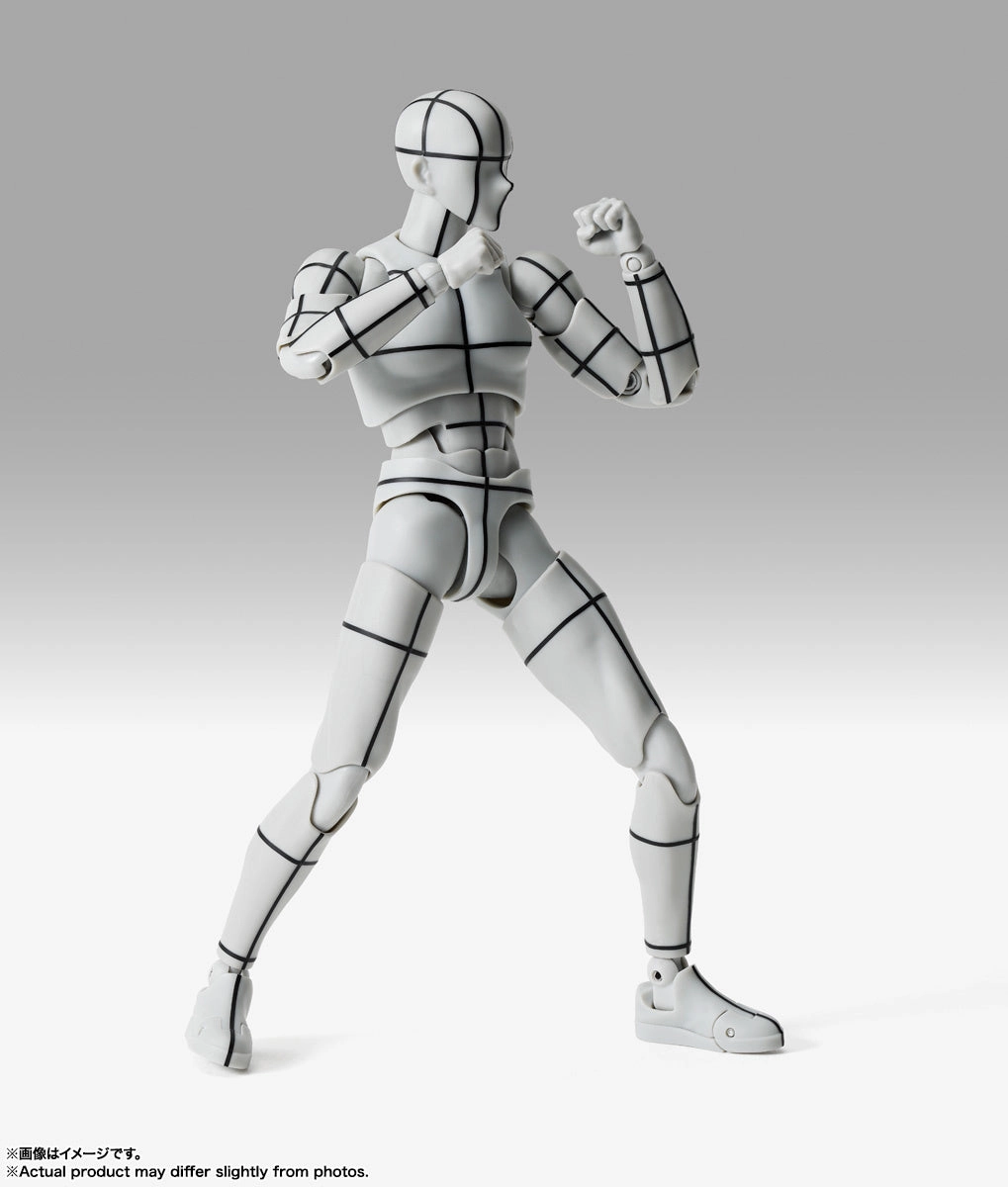 S.H. Figuarts Man Male Body Kun Sports Edition (Wireframe) Gray Color Ver. Action Figure