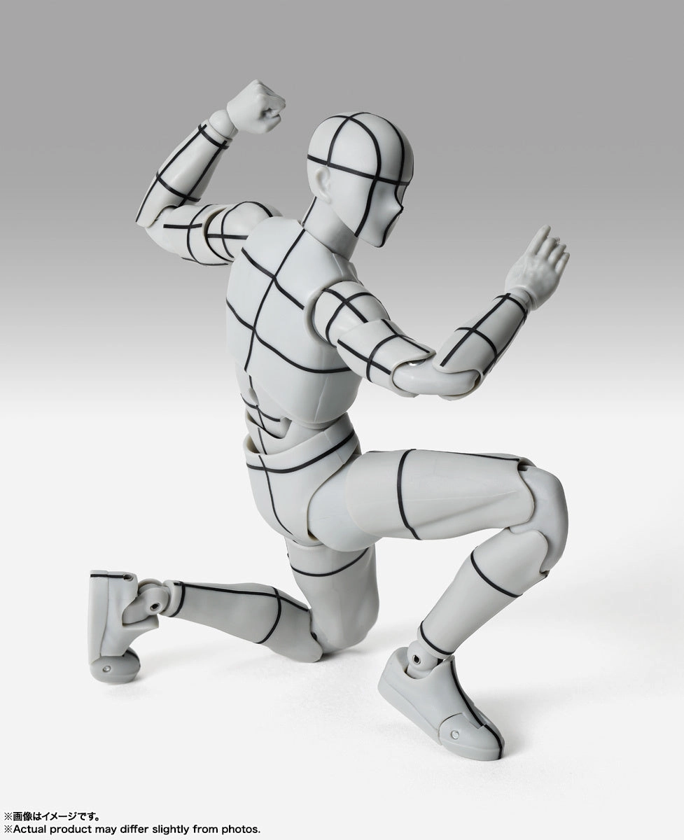 S.H. Figuarts Man Male Body Kun Sports Edition (Wireframe) Gray Color Ver. Action Figure