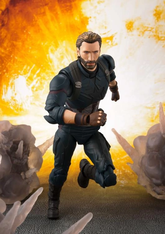 S.H. Figuarts Marvel Captain America Avengers Infinity Wars and Tamashii Explosion Effect