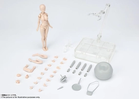 S.H. Figuarts Woman Female Body Chan DX (Yabuki Kentaro Ver.) Pale Orange Color Ver. Action Figure
