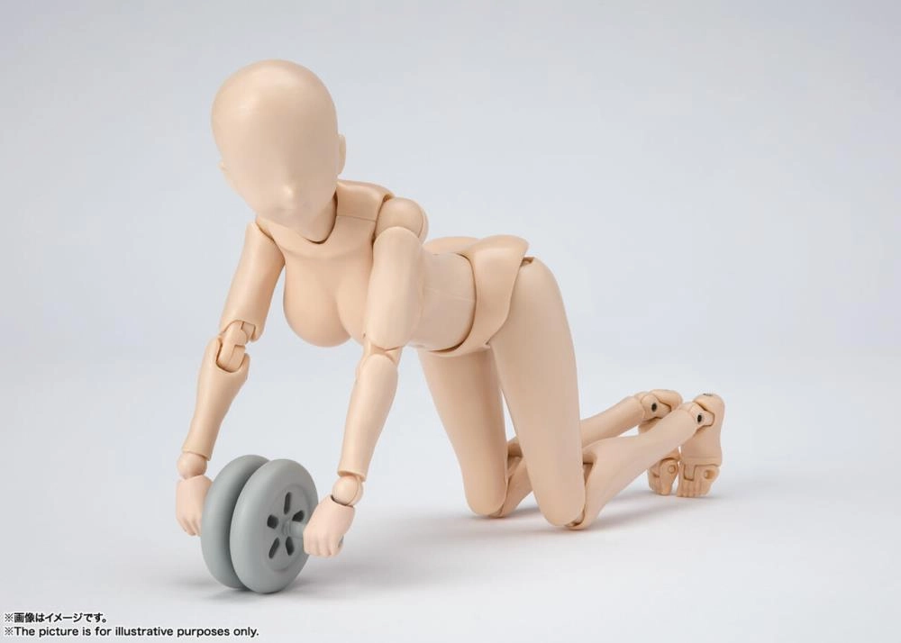 S.H. Figuarts Woman Female Body Chan DX (Yabuki Kentaro Ver.) Pale Orange Color Ver. Action Figure