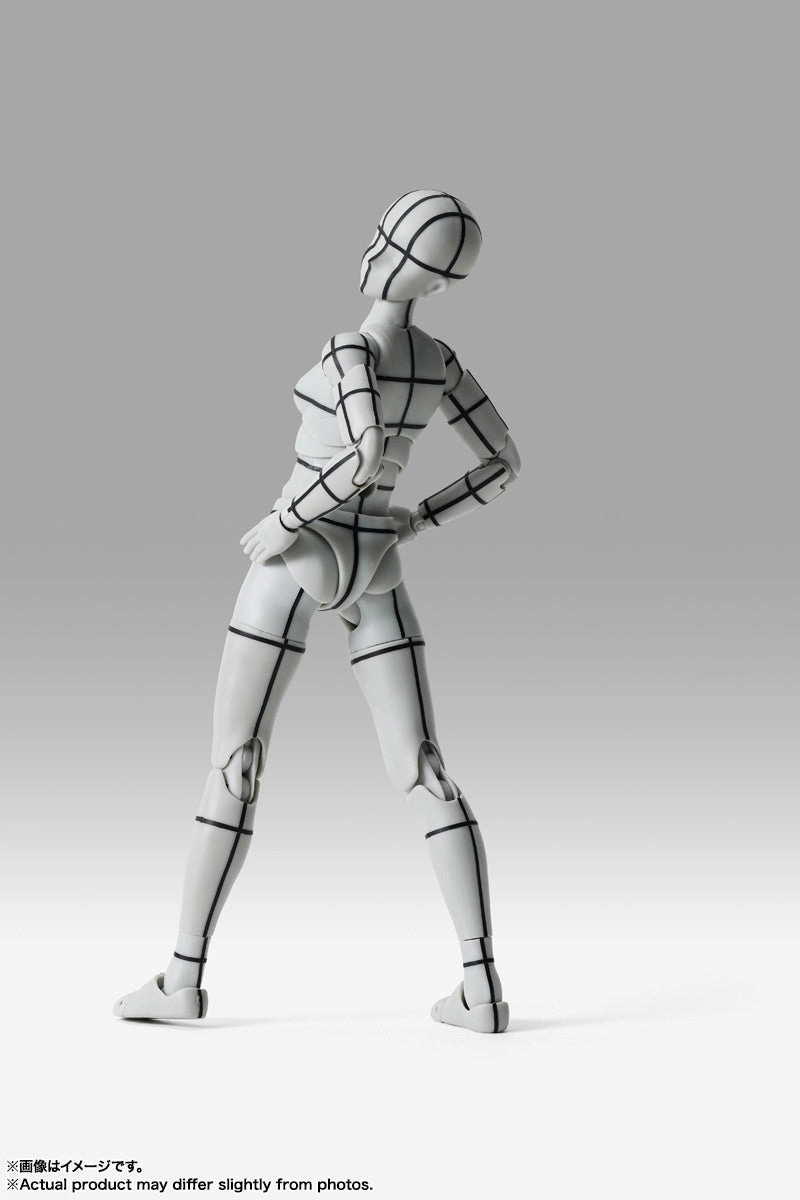 S.H. Figuarts Woman Female Body Chan Sports Edition (Wireframe) Gray Color Ver. Action Figure
