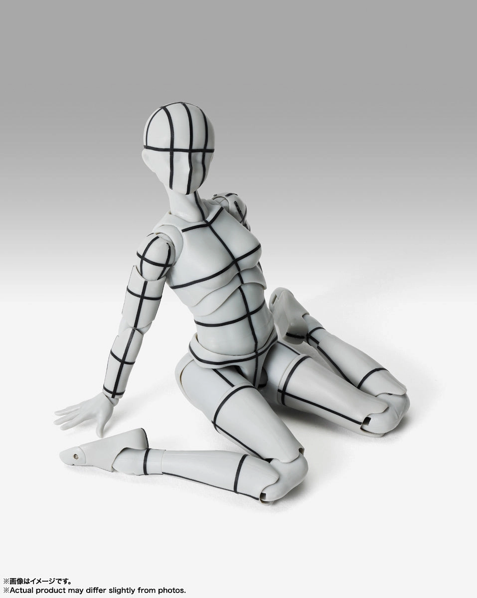 S.H. Figuarts Woman Female Body Chan Sports Edition (Wireframe) Gray Color Ver. Action Figure