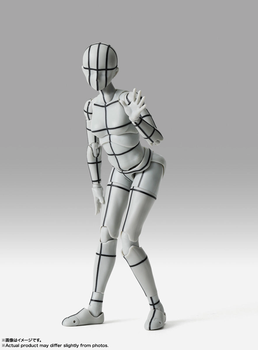 S.H. Figuarts Woman Female Body Chan Sports Edition (Wireframe) Gray Color Ver. Action Figure